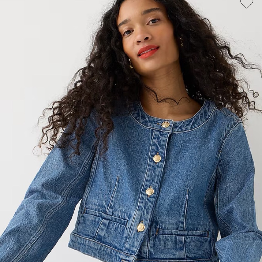 JCrew Louisa cropped denim jacket